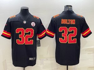 Kansas City Chiefs #32 Nick Bolton Black Vapor Limited Jersey