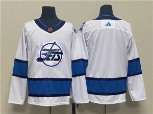 Winnipeg Jets Blank White 2022/23 Reverse Retro Jersey