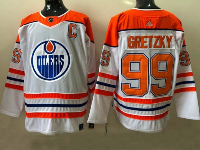 Edmonton Oilers #99 Wayne Gretzky White 2021 Reverse Retro Jersey - Click Image to Close