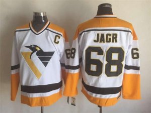 Pittsburgh Penguins #68 Jaromir Jagr 1996 Vintage CCM White Jersey