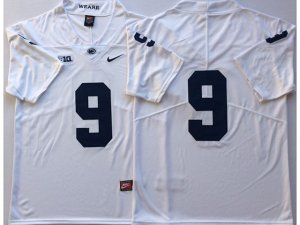 NCAA Penn State Nittany Lions #9 Trace McSorley White College Football Jersey