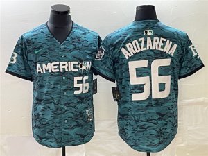 American League Tampa Bay Rays #56 Randy Arozarena Teal 2023 MLB All-Star Game Jersey