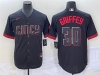 Cincinnati Reds #30 Ken Griffey Jr. Black 2023 City Connect Jersey