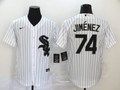 Chicago White Sox #74 Eloy Jimenez White Cool Base Jersey