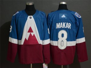 Colorado Avalanche #8 Cale Makar Blue/Burgundy 2020 NHL Stadium Series Jersey