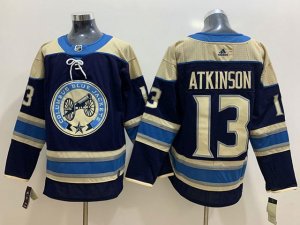 Columbus Blue Jackets #13 Cam Atkinson Alternate Navy Team Jersey