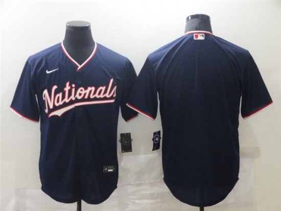 Washington Nationals Blank Navy 2020 Cool Base Team Jersey