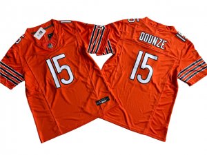 Chicago Bears #15 Rome Odunze Orange Vapor F.U.S.E. Limited Jersey