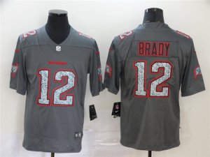 Tampa Bay Buccaneers #12 Tom Brady Gray Camo Limited Jersey