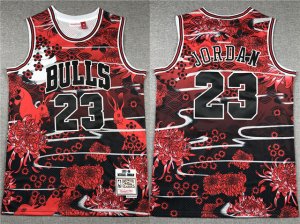 Chicago Bulls #23 Michael Jordan Year Of the Rabbit Red Hardwood Classics Jersey