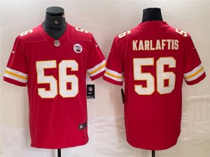 Kansas City Chiefs #56 George Karlaftis Red Vapor Limited Jersey