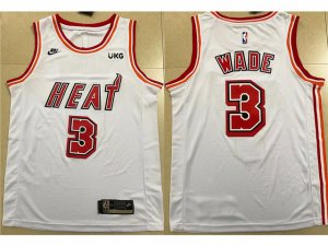 Miami Heat #3 Dwyane Wade 2022-23 White Classic Edition Swingman Jersey