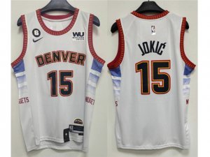 Denver Nuggets #15 Nikola Jokic 2022-23 White City Edition Swingman Jersey