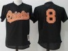 Baltimore Orioles #8 Cal Ripken Jr Mesh Throwback Black Jersey