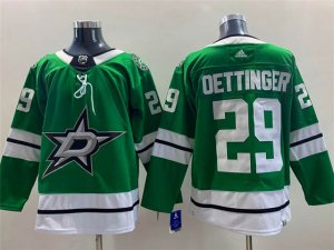 Dallas Stars #29 Jake Oettinger Home Green Jersey