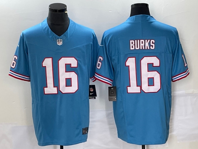 Tennessee Titans #16 Treylon Burks Light Blue Vapor F.U.S.E. Limited Jersey - Click Image to Close
