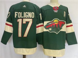 Minnesota Wild #17 Marcus Foligno Green Jersey