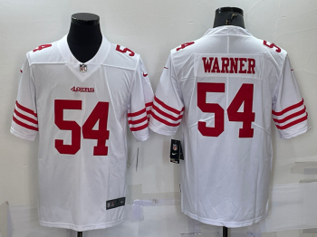 San Francisco 49ers #54 Fred Warner White Vapor Limited Jersey