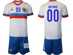 National Russia Custom #00 Away White 2020/21 Soccor Jersey