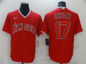 Los Angeles Angels #17 Shohei Ohtani Red 2020 Cool Base Jersey