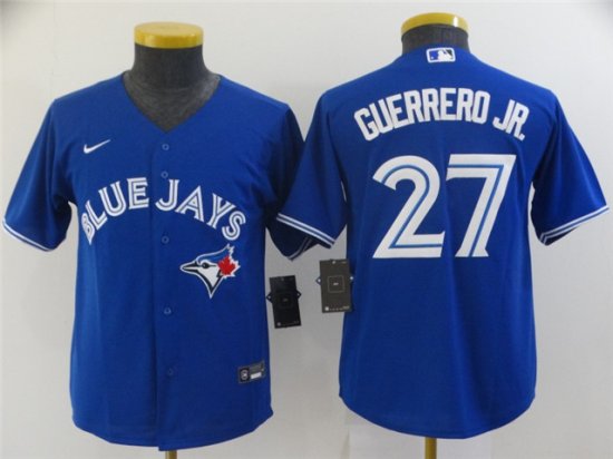 Youth Toronto Blue Jays #27 Vladimir Guerrero Jr. Blue Cool Base Jersey