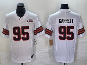 Cleveland Browns #95 Myles Garrett White 1946 Collection Vapor F.U.S.E. Limited Jersey