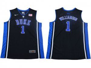 Duke Blue Devils #1 Zion Williamson Black College Basketball Jersey