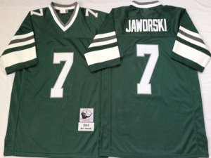 Philadelphia Eagles #7 Ron Jaworski 1980 Throwback Green Jersey