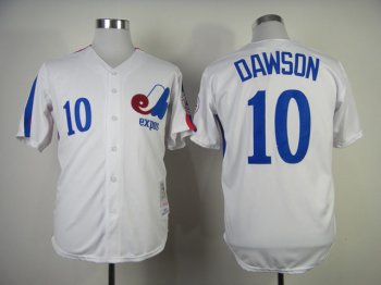 Montreal Expos #10 Andre Dawson White Throwback Jersey