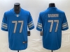 Detroit Lions #77 Frank Ragnow Blue Vapor Limited Jersey