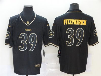 Pittsburgh Steelers #39 Minkah Fitzpatrick Black Gold Vapor Limited Jersey