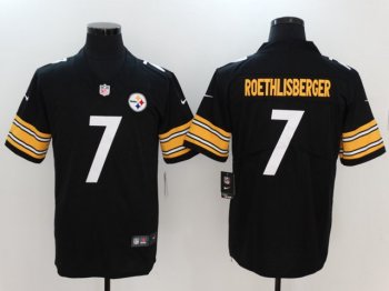 Pittsburgh Steelers #7 Ben Roethlisberger Black Vapor Limited Jersey