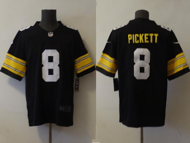 Pittsburgh Steelers #8 Kenny Pickett Alternate Black Vapor Limited Jersey - Click Image to Close