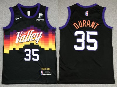 Phoenix Suns #35 Kevin Durant Black City Edition Swingman Jersey