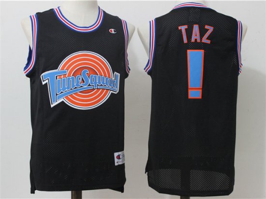 Space Jam Tune Squad TAZ Black Movie Basketball Jersey