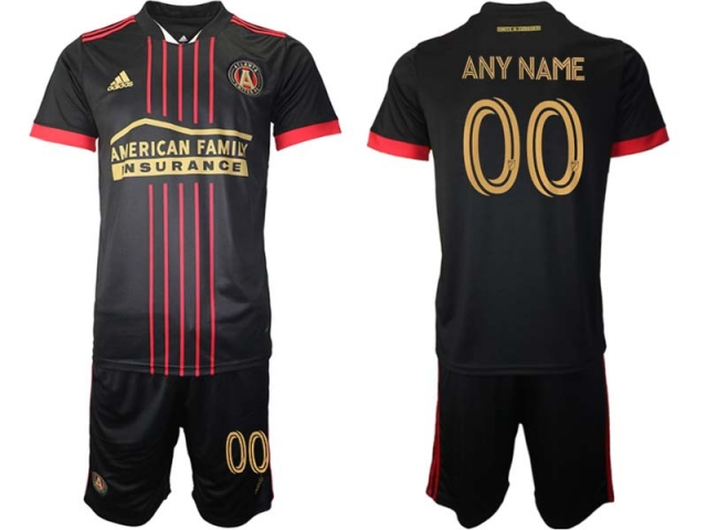 Club Atlanta United #00 Home Black 2021/22 Soccer Custom Jersey - Click Image to Close