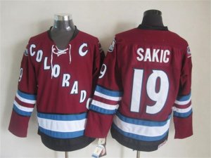 Colorado Avalanche #19 Joe Sakic 2002 CCM Vintage Burgundy Jersey