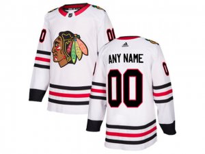 Chicago Blackhawks #00 White Custom Jersey