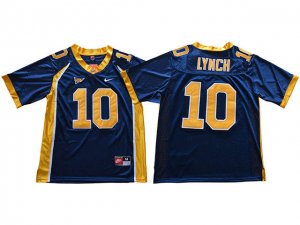 NCAA California Golden Bears #10 Marshawn Lynch Navy College Football Jersey