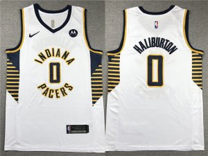 Indiana Pacers #0 Tyrese Haliburton White Swingman Jersey