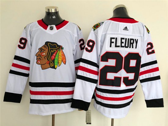 Chicago Blackhawks #29 Marc-Andre Fleury White Jersey