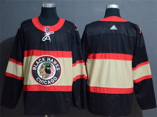 Chicago Blackhawks Blank Black Alternate Black Team Jersey