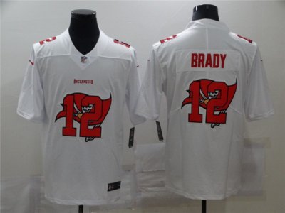 Tampa Bay Buccaneers #12 Tom Brady White Shadow Logo Limited Jersey