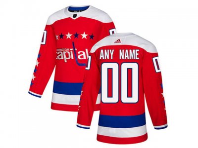 Washington Capitals Custom #00 Red Alternate Jersey