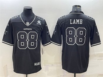 Dallas Cowboys #88 CeeDee Lamb Black Shadow Limited Jersey