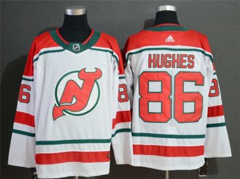 New Jersey Devils #86 Jack Hughes Alternate White Jersey