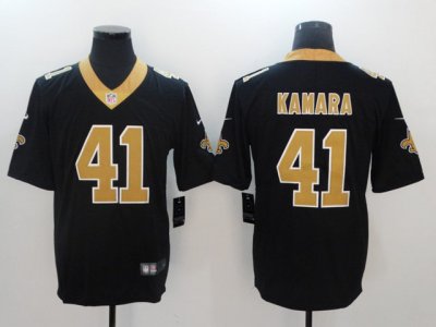 New Orleans Saints #41 Alvin Kamara Black Vapor Limited Jersey