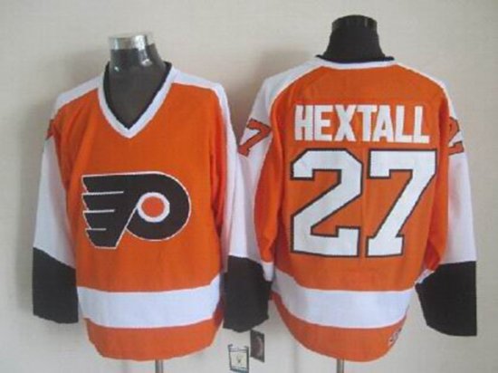 Philadelphia Flyers #27 Ron Hextall CCM Vintage Orange Jersey