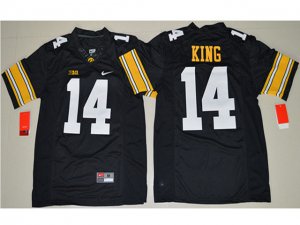 NCAA Iowa Hawkeyes #14 Desmond King Black College Football Jersey