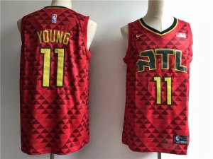 Atlanta Hawks #11 Trae Young Red Swingman Jersey